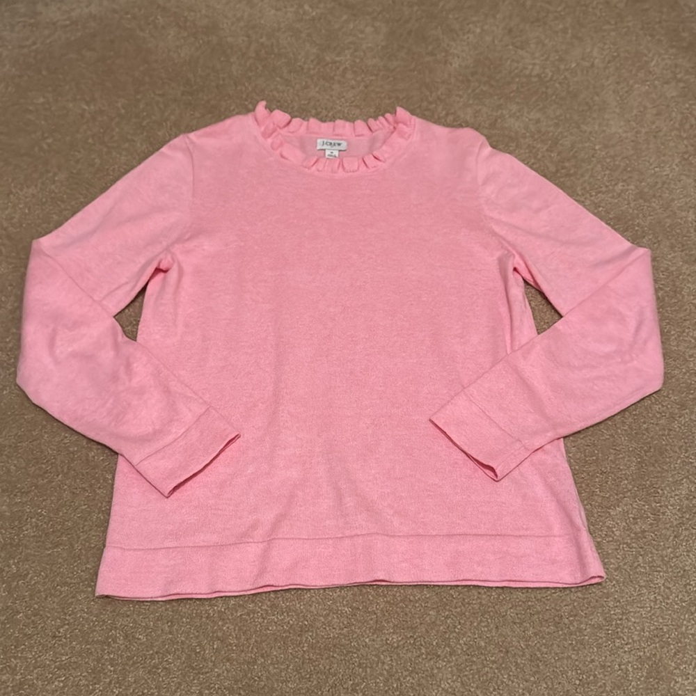 J crew Ruffled Neck sweater